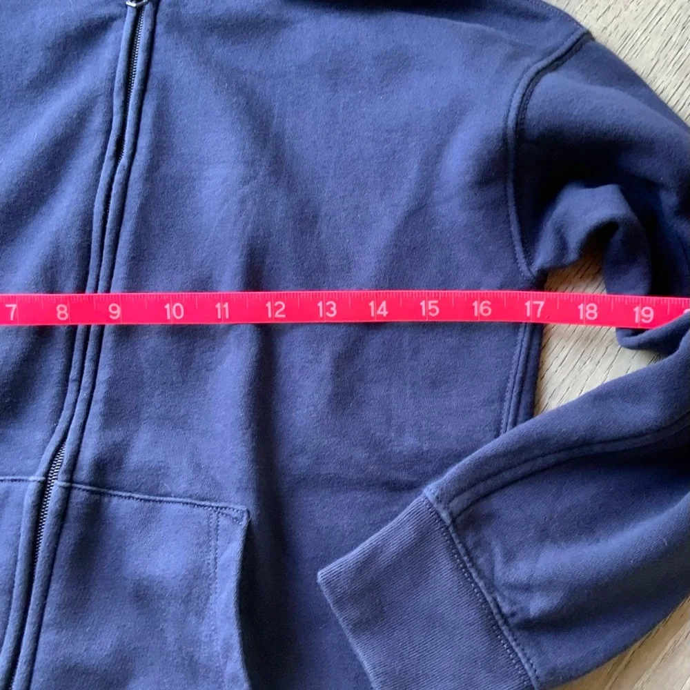 GAP Navy Zipper Up Hoodie Kids Large (10)